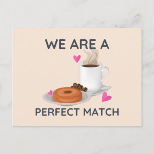 Light Pink Illustriert Doughnut Postkarte