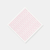 Light Pink in White Christmas Typografy Serviette (Ecke)