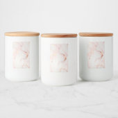 Light Pink Jar mit Lid Lebensmitteletikett (Flaschen)