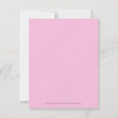 Light Pink Linen Einfaches Schwarzes Script Brautp Einladung (Rückseite)