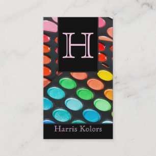 Light Pink Make up Artist Palette Business Card Visitenkarte