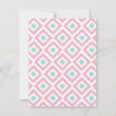 Light Pink Minze Ikat Muster (Rückseite)