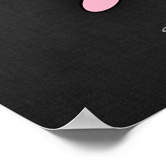 Light Pink Motocross Poster (Ecke)