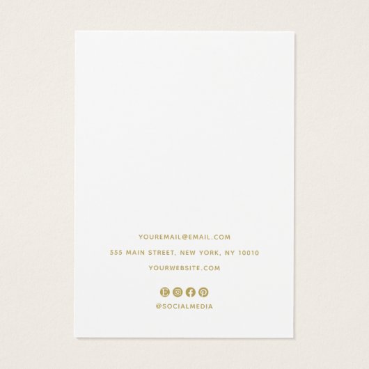 Light Pink Necklklack Display Card (Rückseite)