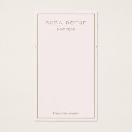 Light Pink Necklklack Display Card