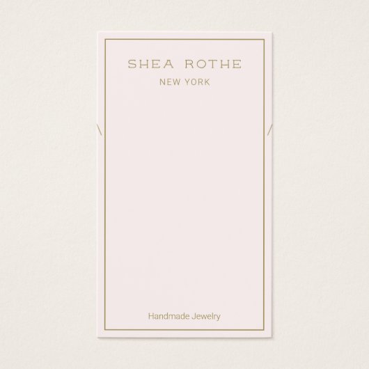 Light Pink Necklklack Display Card (Vorderseite)