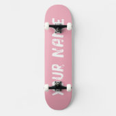 Light Pink Niedlich Girly Skateboard (Vorderseite)