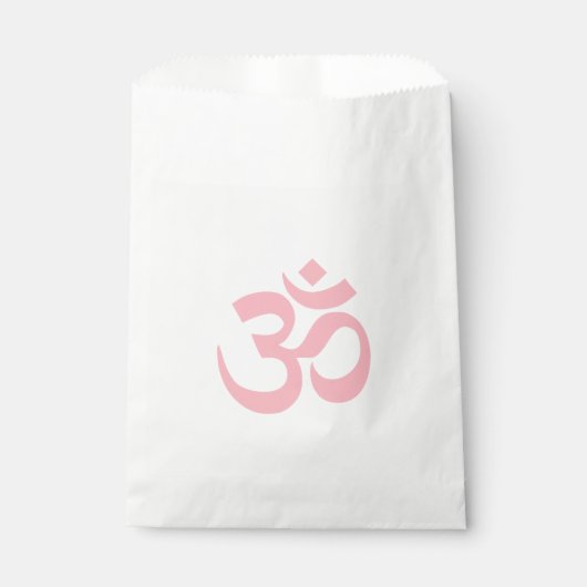 Light Pink Om Symbol Geschenktütchen (Vorderseite)