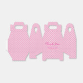 Light Pink Polka Dot Baby Dusche Danke Geschenkschachtel (Ungefaltet)