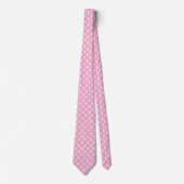 Light Pink Polka Dot Krawatte (Vorderseite)