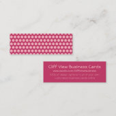 Light Pink Polka Dots Mini Visitenkarte (Vorne/Hinten)