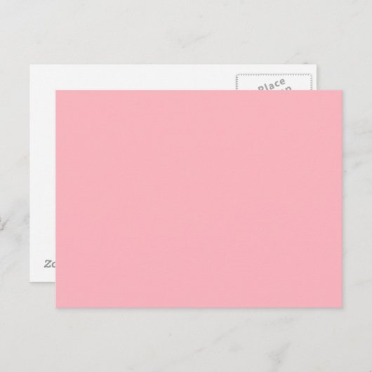 Light Pink Postkarte (Vorne/Hinten)