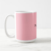 Light Pink Professional Unique Casual Handwriting Kaffeetasse (Links)