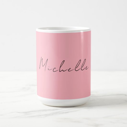 Light Pink Professional Unique Classic Handwriting Kaffeetasse (Mittel)