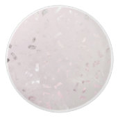 Light Pink Rose Gold Glitzer Keramikknauf (Vorderseite)