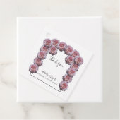 Light Pink Rose Hochzeitsgeschenke Liebesmarken Geschenkanhänger (Beispiel)