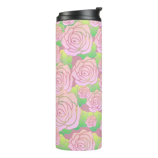 Light Pink Roses Thermosbecher (Nach links gedreht)