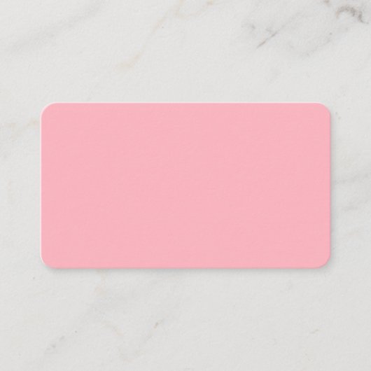 Light Pink Rounded Business Card Visitenkarte (Vorderseite)
