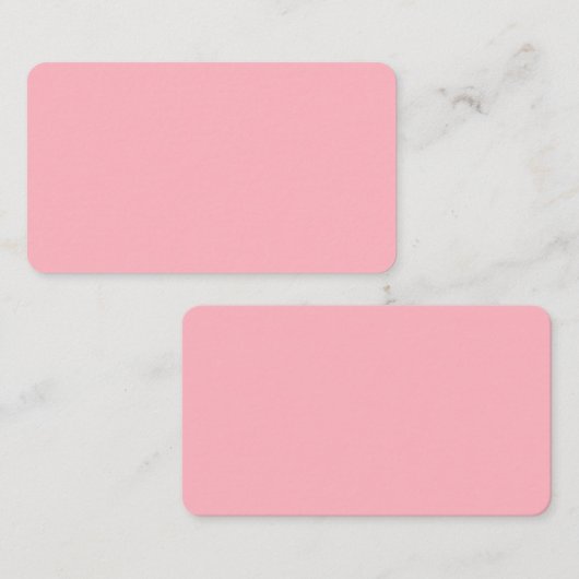 Light Pink Rounded Business Card Visitenkarte (Vorne/Hinten)