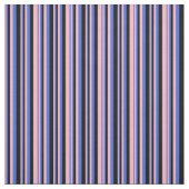 Light Pink, Royal Blue und Black Lines Stoff (Muster)
