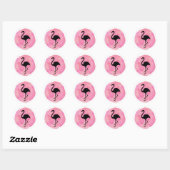 Light Pink Runder Aufkleber (Blatt)