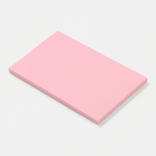 Light Pink Simple 10" x 6" Post-it Klebezettel (angewinkelt)