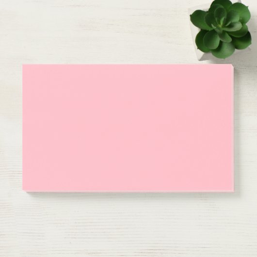 Light Pink Simple 10" x 6" Post-it Klebezettel (Büro)