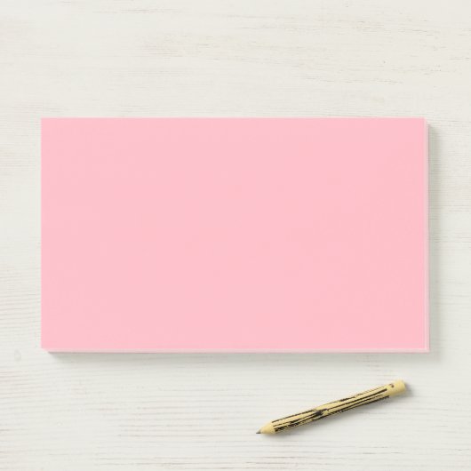 Light Pink Simple 10" x 6" Post-it Klebezettel (Auf Schreibtisch)