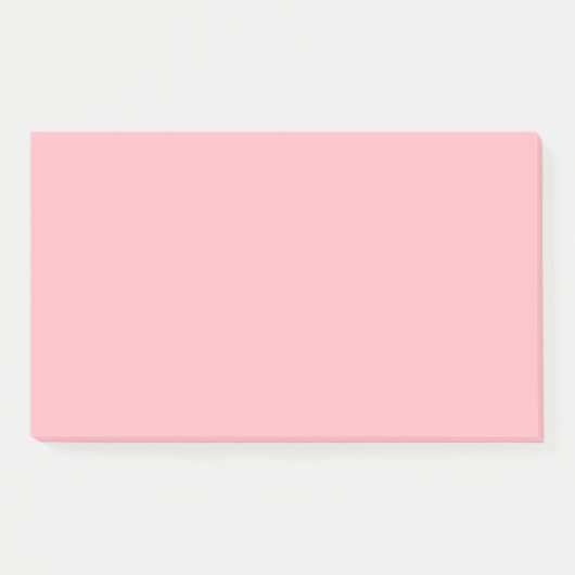 Light Pink Simple 10" x 6" Post-it Klebezettel (Vorderseite)