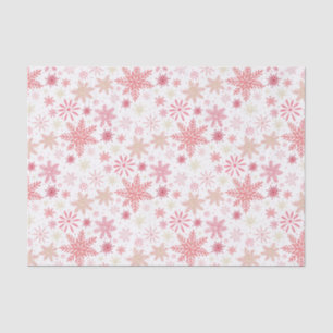 Light Pink Snowflakes Weihnachten Seidenpapier
