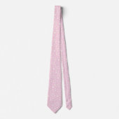 Light Pink Summer Pattern Mens Krawatte (Vorderseite)