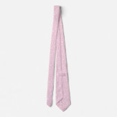 Light Pink Summer Pattern Mens Krawatte (Rückseite)