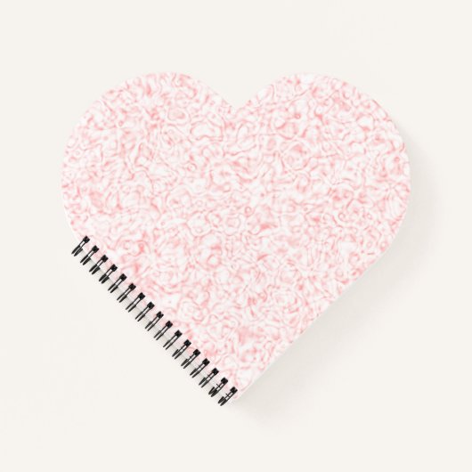 Light Pink Swirl Notebook Notizblock (Vorderseite)