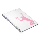 Light Pink Tennis Notizblock (Rechte Seite)