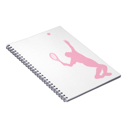 Light Pink Tennis Notizblock (Rechte Seite)