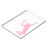 Light Pink Tennis Notizblock (Linke Seite)