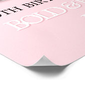 Light Pink Tiffany Theme Party Begrüßungszeichen Poster (Ecke)