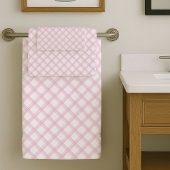 Light Pink Towels Stylish and Subtle Accent Badhandtuch Set