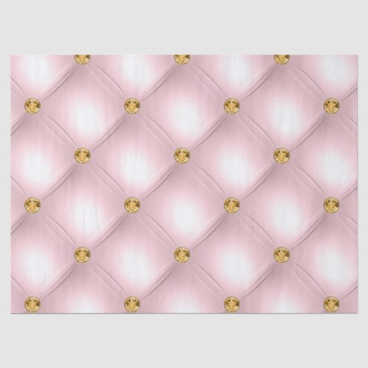 Light Pink und Gold gespritzt Seidenpapier (Vorderseite)