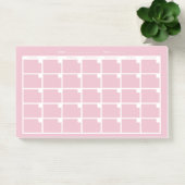 Light Pink Undated Calendar Post-it Klebezettel (Büro)