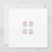 Light Pink Wavy Messy Bridal Dusche Einladung (Rückseite)