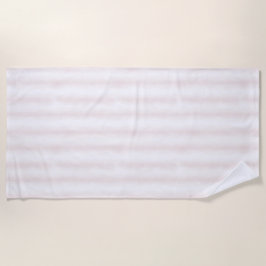Light Pink White Stripes Strandtuch