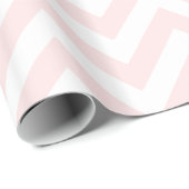 Light Pink White XL Zickzack ZigZag Muster Geschenkpapier (Rolleneckpunkt)