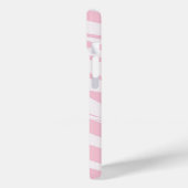 Light Pink Zebra Muster Case-Mate iPhone Hülle (Rückseite / Links)