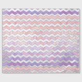 Light Pink Zig Zag Muster Geschenkpapier (Flach)