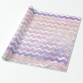 Light Pink Zig Zag Muster Geschenkpapier (Ungerollt)