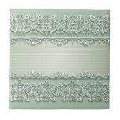 Light Pistachio Lace Look Keramik Tile Fliese (Vorderseite)