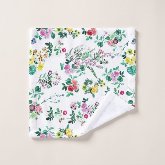 Light Pretty Summer Floral Pattern Waschlappen (Waschlappen)