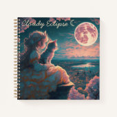 Light Princess and Cat Spiral Notebook Notizblock (Vorderseite)