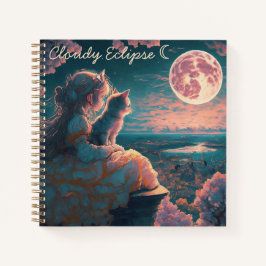 Light Princess and Cat Spiral Notebook Notizblock